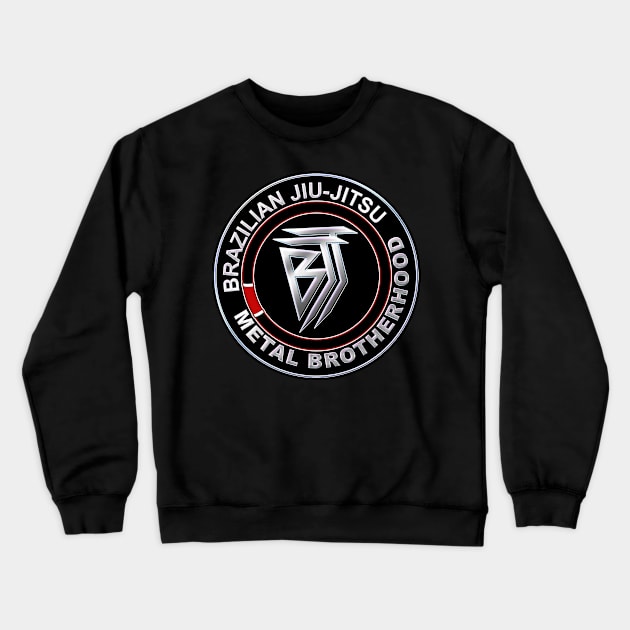 BJJ Metal Brotherhood Crewneck Sweatshirt by GuardUp